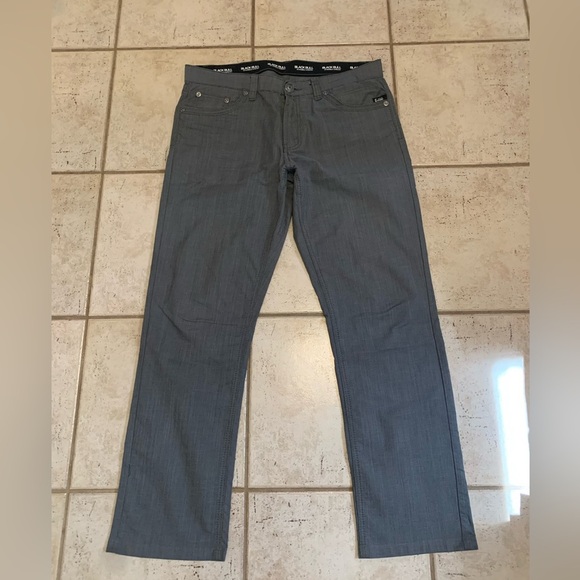 Black Bull Men's Grey Extensible-Stretch Pants - Size 36 - Picture 6 of 9